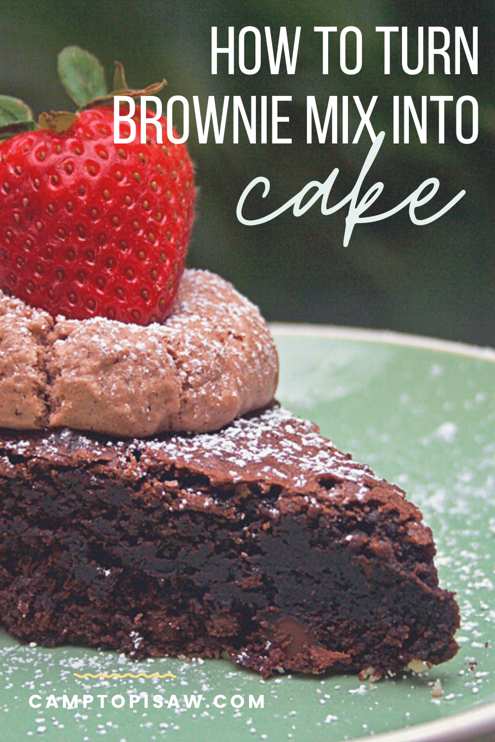 How To Turn Brownie Mix Into Cake