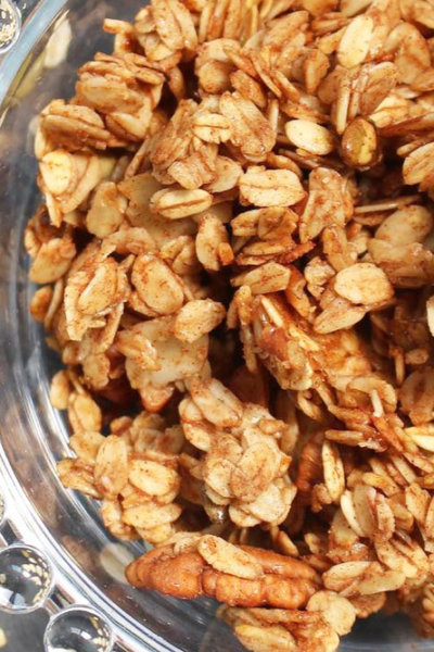 crunchy nutty big batch granola camp topisaw