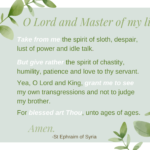 Prayer of St Ephraim