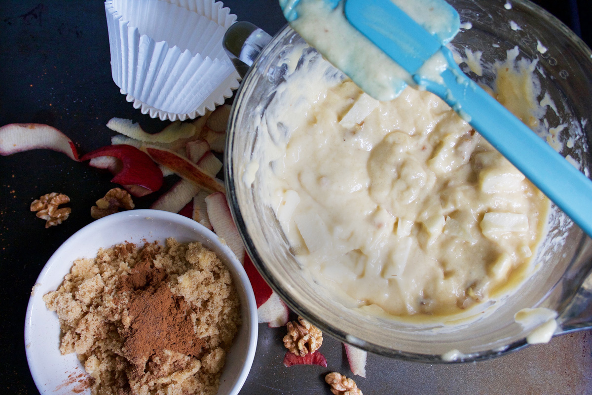 Apple Walnut Streusel Muffins