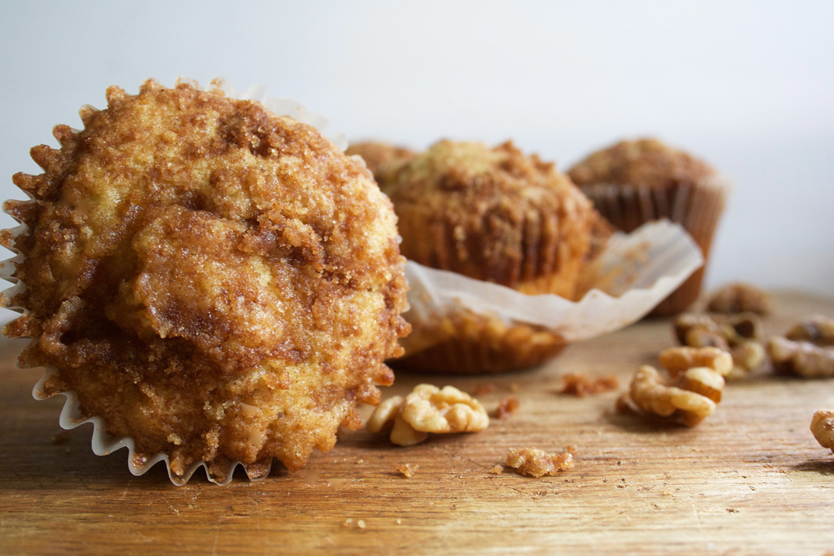 Apple Walnut Streusel Muffins