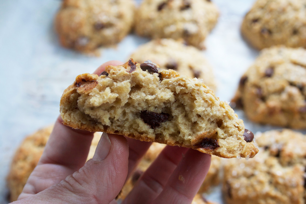 Chocolate Almond Scone Close up