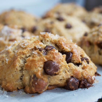 Chocolate Almond Scone Closeup