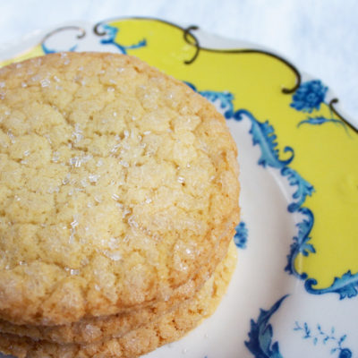 Chewy Lemon Crinkle Cookies