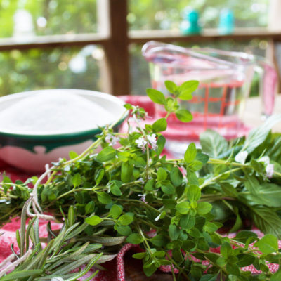 Herbal Simple Syrup Ingredients