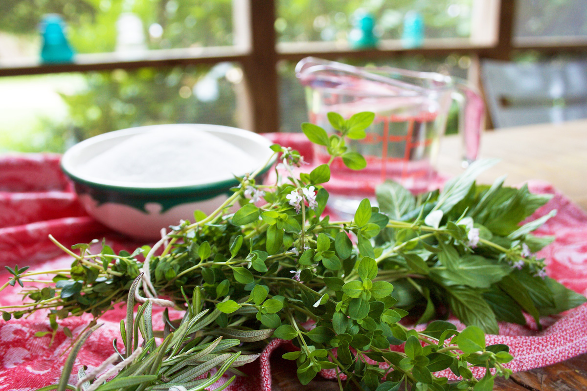 Herbal Simple Syrup Ingredients