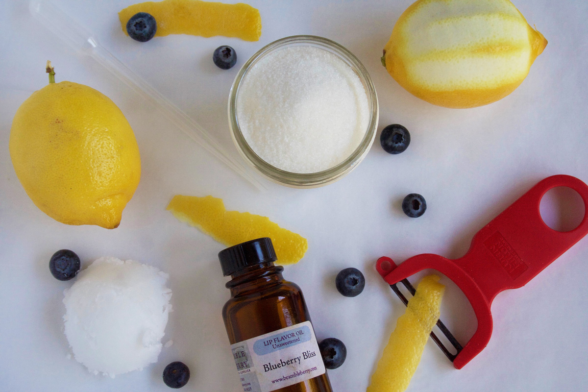 Lemon Blueberry Lip Scrub