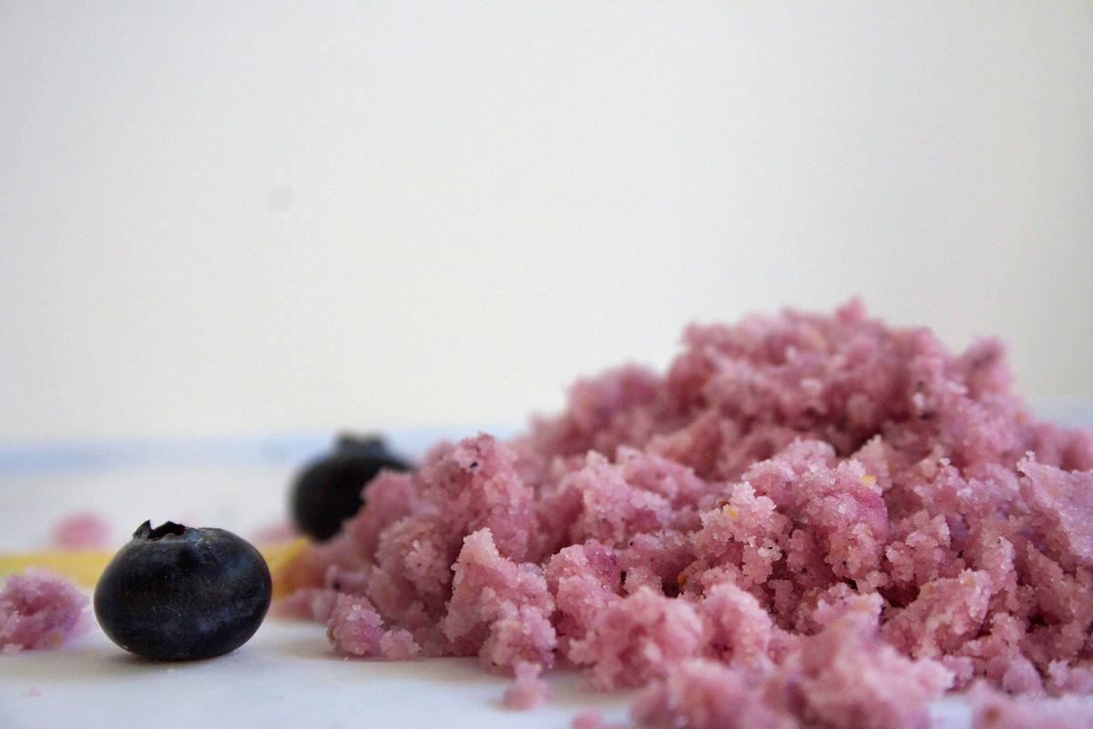 Lemon Blueberry Lip Scrub