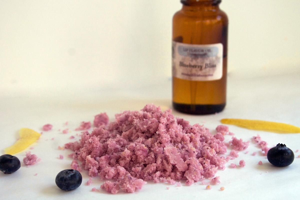 Lemon Blueberry Lip Scrub