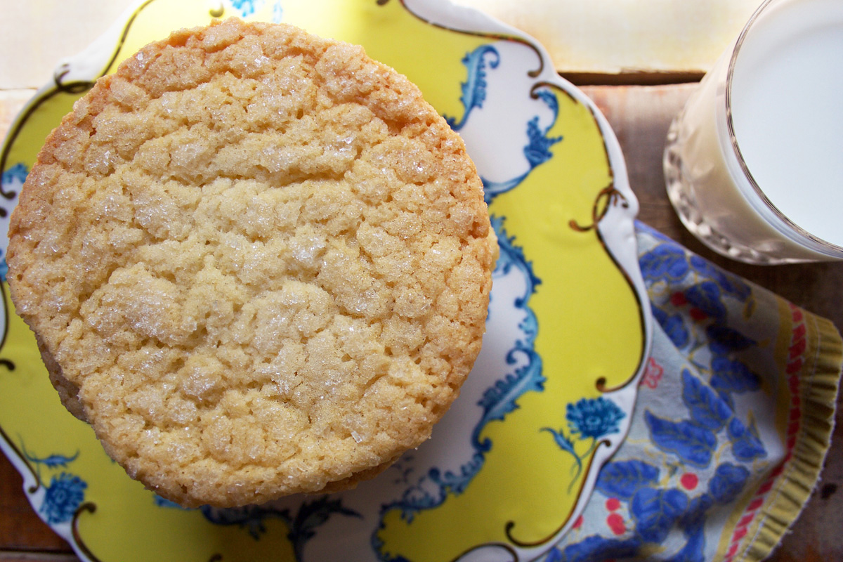 Chewy Lemon Crinkle Cookies