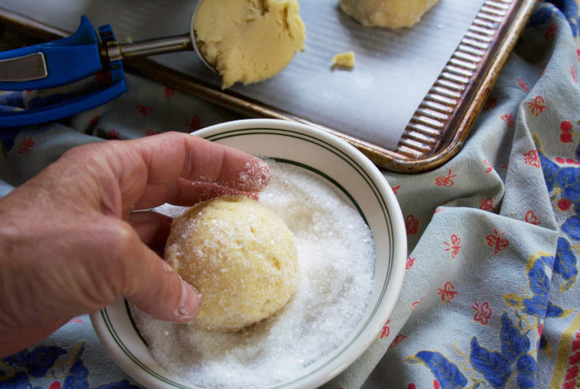 Chewy Lemon Crinkle Cookies