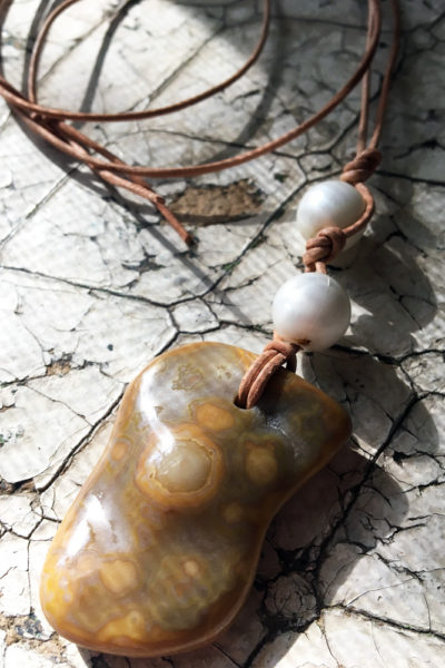 rock necklace pendant