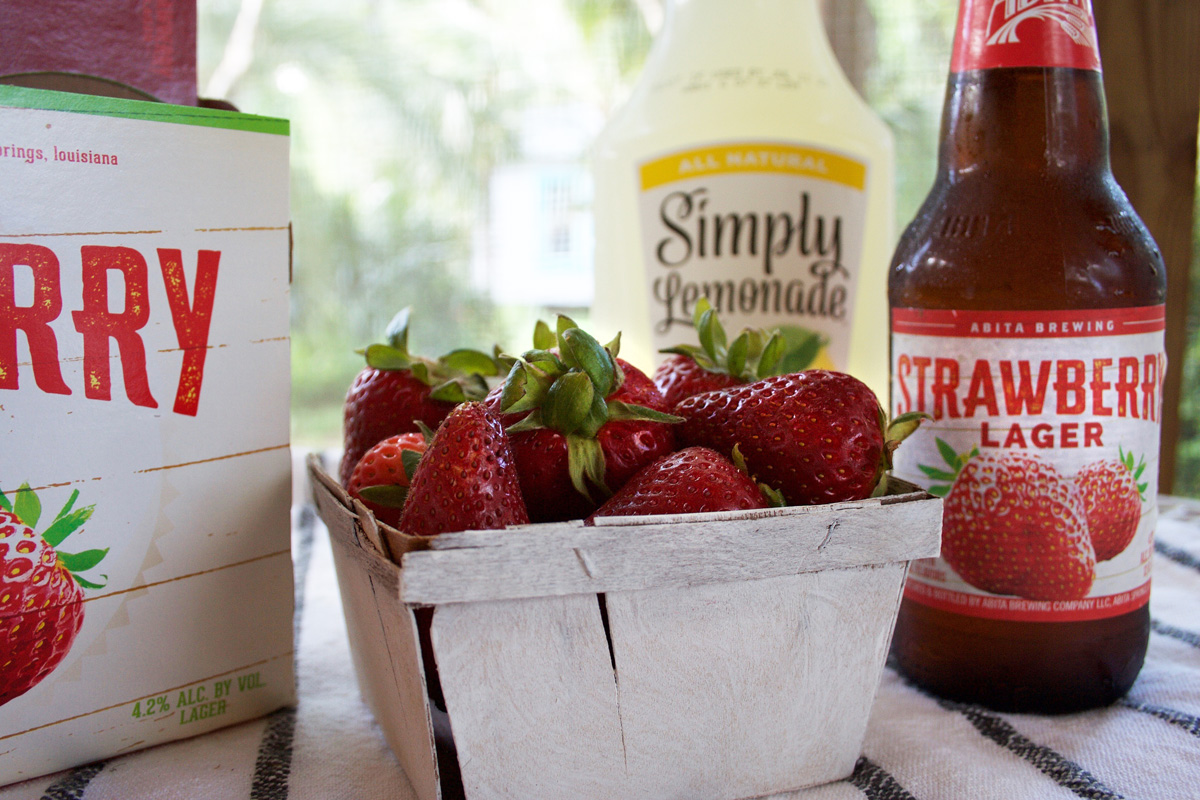 Strawberry Lemonade Shandy